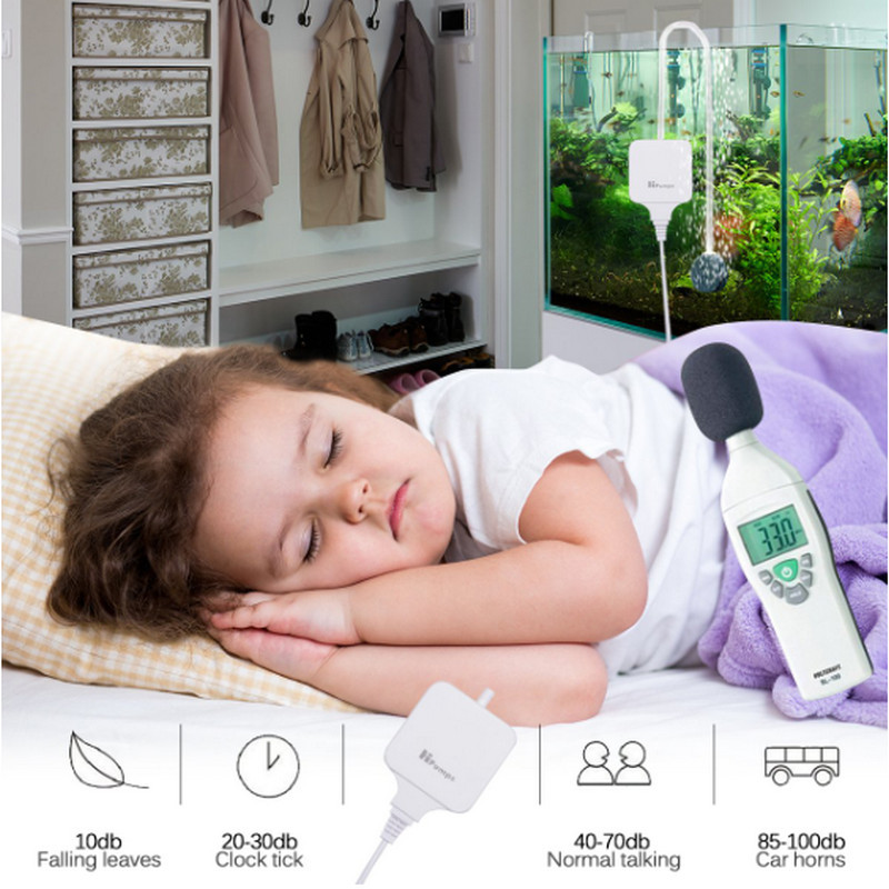 110V 220V 1.8W Ultra Silent akváriumi légszivattyú akváriumi nano légkompresszor légkövekkel szilikoncsövek hidroponikus szivattyúk