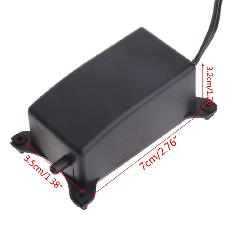 Αθόρυβη αντλία αέρα ενυδρείου 2W Αντλία οξυγόνου δεξαμενής ψαριών Αθόρυβη Αντλία αύξησης οξυγόνου με βύσμα EU 220-240V