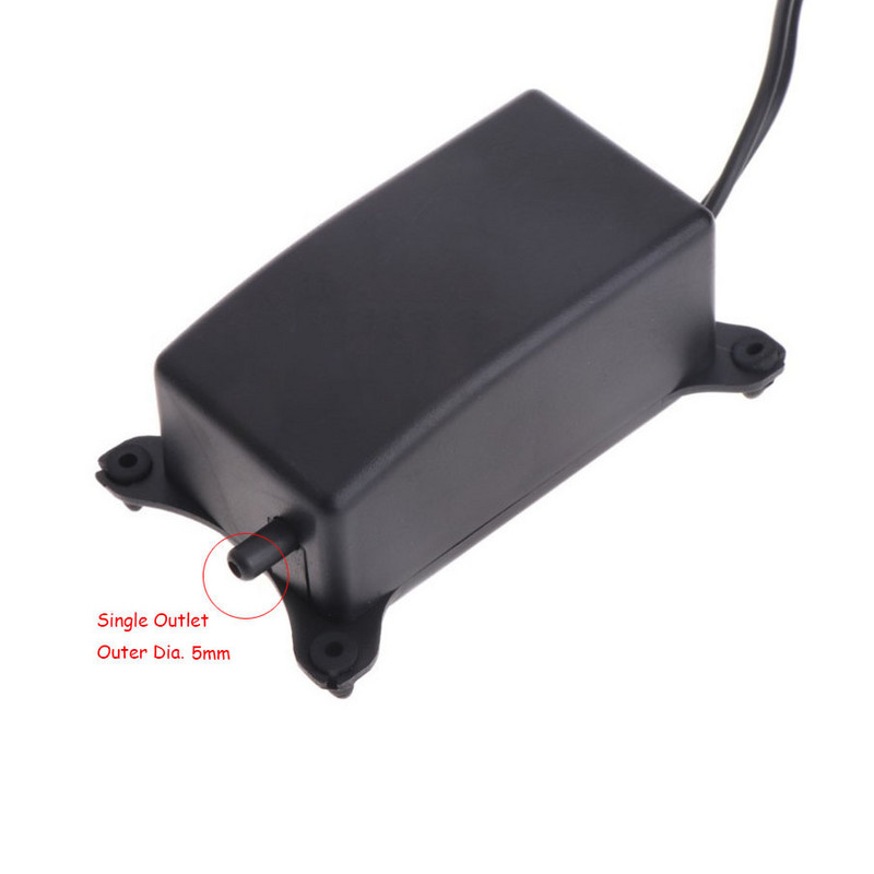 Αθόρυβη αντλία αέρα ενυδρείου 2W Αντλία οξυγόνου δεξαμενής ψαριών Αθόρυβη Αντλία αύξησης οξυγόνου με βύσμα EU 220-240V