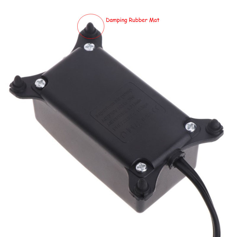 Αθόρυβη αντλία αέρα ενυδρείου 2W Αντλία οξυγόνου δεξαμενής ψαριών Αθόρυβη Αντλία αύξησης οξυγόνου με βύσμα EU 220-240V