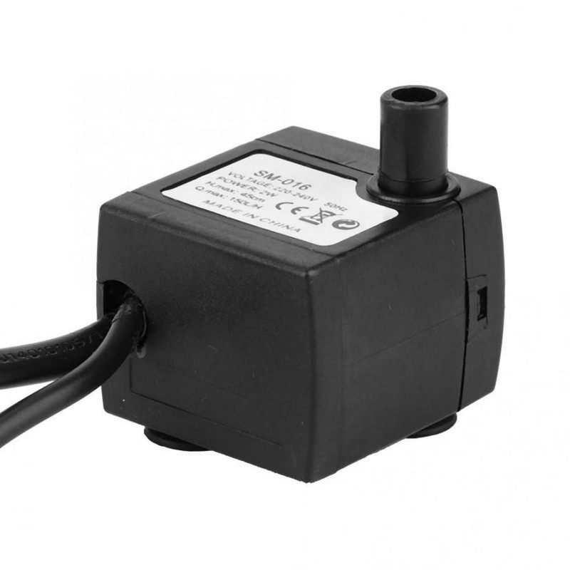 Pompă pentru rezervor de pește cu 4 LED-uri pentru acvariu fântână cu stâncă Pompă de oxigen pentru pește, decorare pentru lanternă pentru acvariu Nou