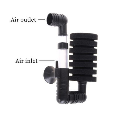 Αξεσουάρ Πνευματικού Φίλτρου Ενυδρείου Mini Internal Purifier Fish Tank Multi Layer Filter Media for Increase Oxygen Air Pump
