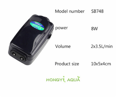 SOBO Δεξαμενή ψαριών Αντλία οξυγόνου Ιχθυοκαλλιέργεια Αντλία αερισμού Αντλία αέρα Ενυδρείο Αεροσυμπιεστής SB-248A/348A/648/748/848/948/988 220-240V