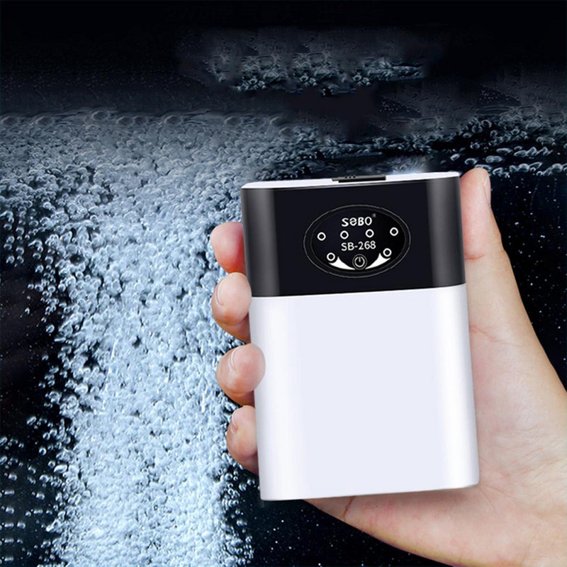 Akvariumo oro siurblys, įkraunamas ir nešiojamas žuvų rezervuaro oro siurblys su 2 oro išleidimo angomis / akmenimis / vamzdeliais, skirtas žuvims laikyti, žvejyba lauke