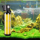 Filtru 3 în 1 pentru filtru de acvariu pentru acvariu Mini filtru pentru acvariu, purificator de apă submersibil de oxigen pentru acvariu