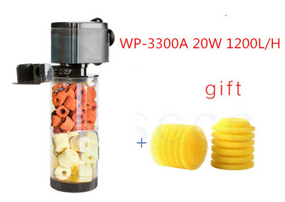 Filtru 3 în 1 pentru filtru de acvariu pentru acvariu Mini filtru pentru acvariu, purificator de apă submersibil de oxigen pentru acvariu