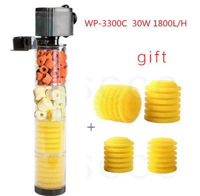 Filtru 3 în 1 pentru filtru de acvariu pentru acvariu Mini filtru pentru acvariu, purificator de apă submersibil de oxigen pentru acvariu