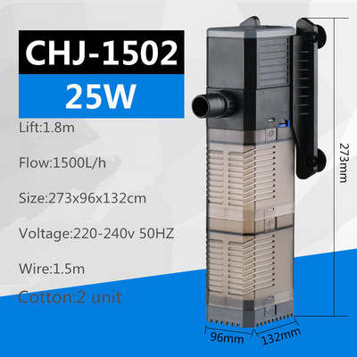 Filtru 3 în 1 pentru filtru de acvariu pentru acvariu Mini filtru pentru acvariu, purificator de apă submersibil de oxigen pentru acvariu