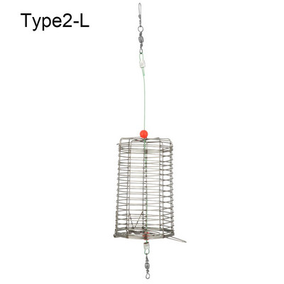 Roostevabast terasest püügilant puur Püügitarbed söödad Püügilõks korvi söötja hoidik konteineri peibutis meelitavad võrgust puurid