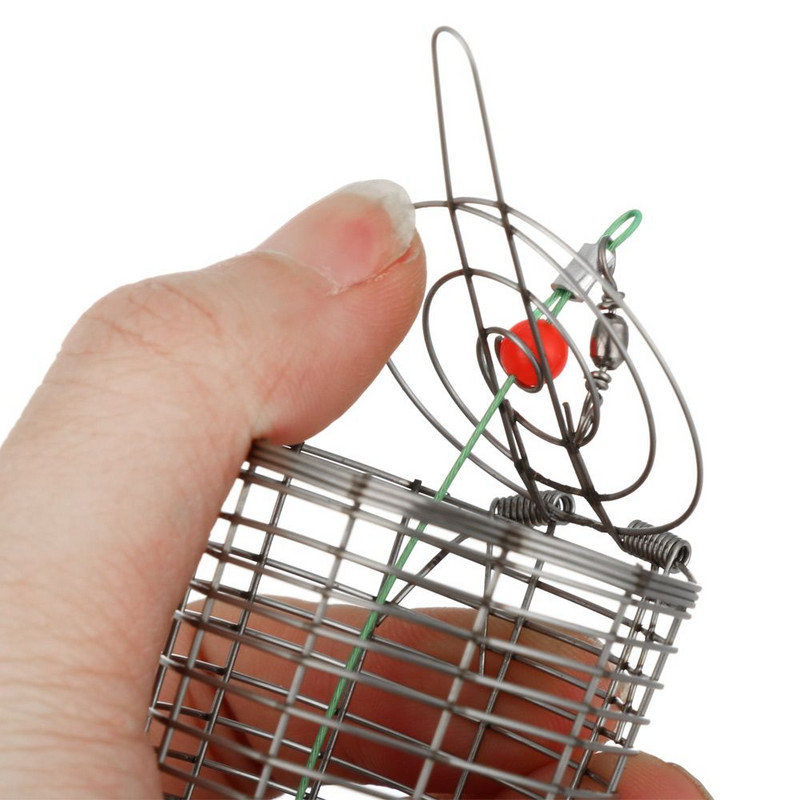 Roostevabast terasest püügilant puur Püügitarbed söödad Püügilõks korvi söötja hoidik konteineri peibutis meelitavad võrgust puurid