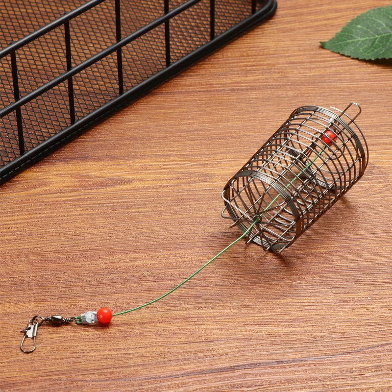 Roostevabast terasest püügilant puur Püügitarbed söödad Püügilõks korvi söötja hoidik konteineri peibutis meelitavad võrgust puurid