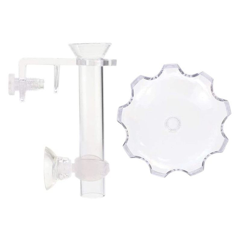 Akvaariumi krevettide söötmisnõu ja toru akrüülkrevettide kalatoidu söötmiskauss akvaariumi kalapaagi jaoks