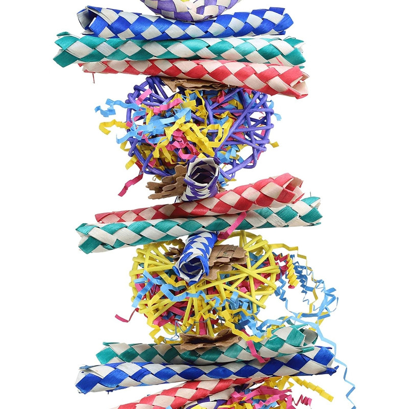 Papagoi mänguasjad Rippuvad lindude otsimine purustaja Mänguasjad Lindude närimismänguasjad sobivad väikestele ja keskmistele papagoidele arapapagoid