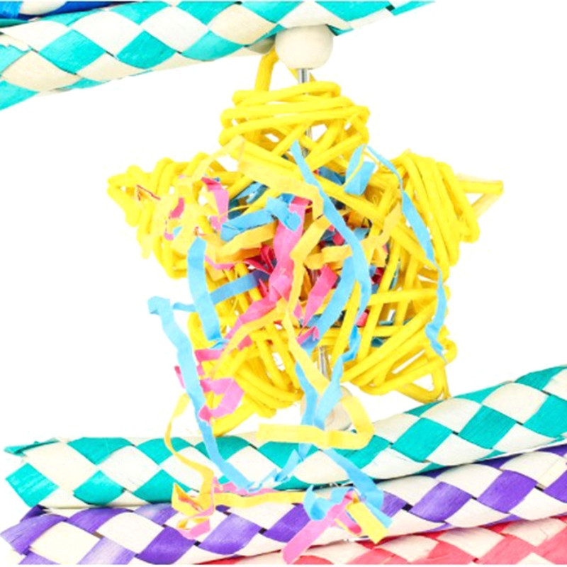 Papagoi mänguasjad Rippuvad lindude otsimine purustaja Mänguasjad Lindude närimismänguasjad sobivad väikestele ja keskmistele papagoidele arapapagoid