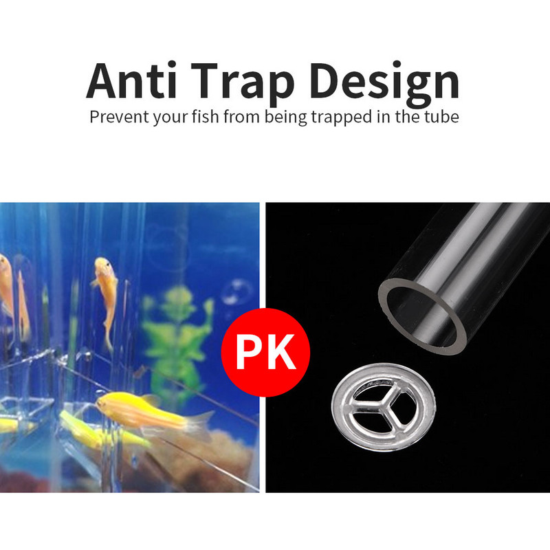 Γυαλί ενυδρείου Υψηλής διαπερατότητας Οισοφαγικός σωλήνας σίτισης Τροφοδότης τεχνητού γαρίδας Τροφοδότης Συσκευή τροφοδοσίας ενυδρείου Κουτί σίτισης