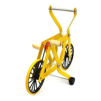 Bird Intelligence Training Props Yellow Bicycle Toy Parrot Educational Table Top Trick Prop Toys for Parakeet Cockatoo