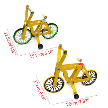 Bird Intelligence Training Props Yellow Bicycle Toy Parrot Educational Table Top Trick Prop Toys for Parakeet Cockatoo