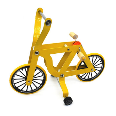 Παιχνίδια εκπαίδευσης Bird Intelligence Yellow Bicycle Toy Parrot Εκπαιδευτικό επιτραπέζιο trick Prop Toys for Parakeet Cockatoo