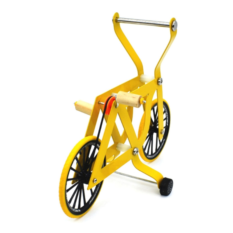 Παιχνίδια εκπαίδευσης Bird Intelligence Yellow Bicycle Toy Parrot Εκπαιδευτικό επιτραπέζιο trick Prop Toys for Parakeet Cockatoo
