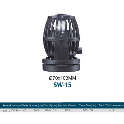 Vodena pumpa Jebao SW Series Wireless Wave Maker s impelerom Smart Controller za morske akvarijske ribnjake na grebenu