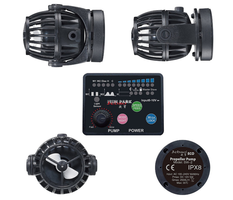 Vodena pumpa Jebao SW Series Wireless Wave Maker s impelerom Smart Controller za morske akvarijske ribnjake na grebenu