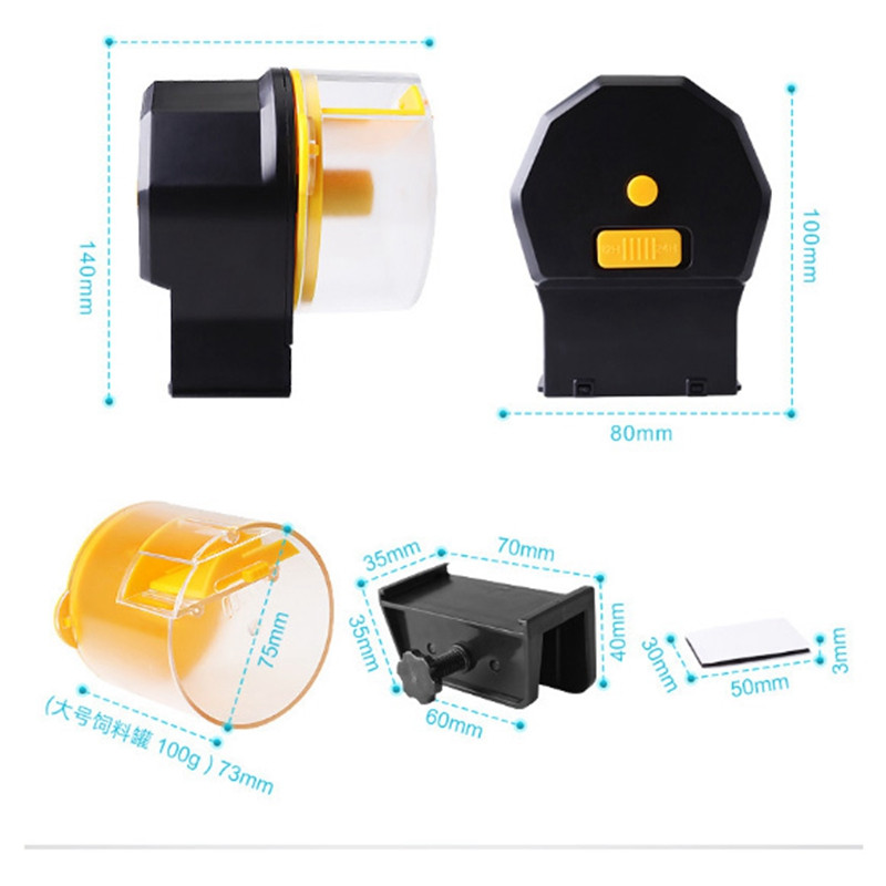 1 komplekt akvaariumi paagisööturit, intelligentne ajastus, automaatne kalasöötja kuldkala kilpkonnade söötja ilma akuta