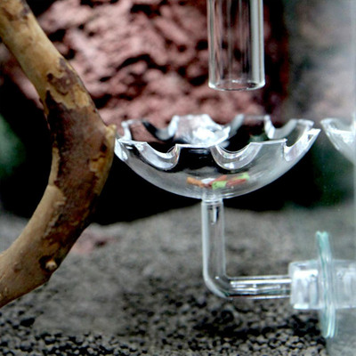 Posuda za hranjenje škampa Posuda za hranjenje škampa Akvarij za akvarijske ribe Hranilica za hranu za škampe Prozirna staklena cijev za hranjenje Posuda za usisavanje