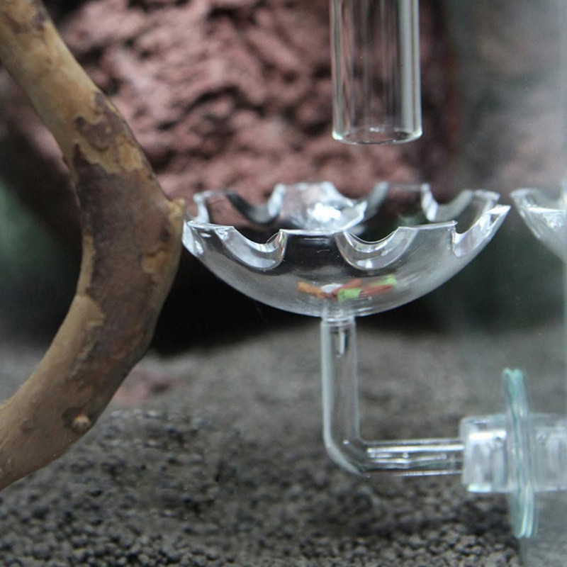 Posuda za hranjenje škampa Posuda za hranjenje škampa Akvarij za akvarijske ribe Hranilica za hranu za škampe Prozirna staklena cijev za hranjenje Posuda za usisavanje