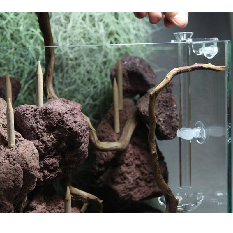 Posuda za hranjenje škampa Posuda za hranjenje škampa Akvarij za akvarijske ribe Hranilica za hranu za škampe Prozirna staklena cijev za hranjenje Posuda za usisavanje