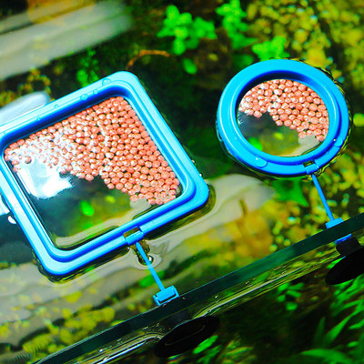 Аквариум Хранилка с вендуза Пръстен Хранилка Станция за аквариум Плаваща тава за храна Хранилка Аксесоар за аквариум