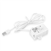 JN-206 Pompă de apă DC/USB 5V 120L/h Mini pompă submersibilă Rezervor de pește Fântână pentru animale de companie Băuturi Lumină LED fără perii Oprire automată