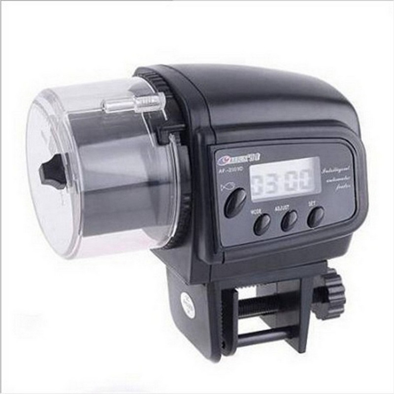 Rezervor de pește automat pentru iaz Hrănire automată pentru acvariu Cronometru cu acvariu LCD Hrănitor automat inteligent pentru pești