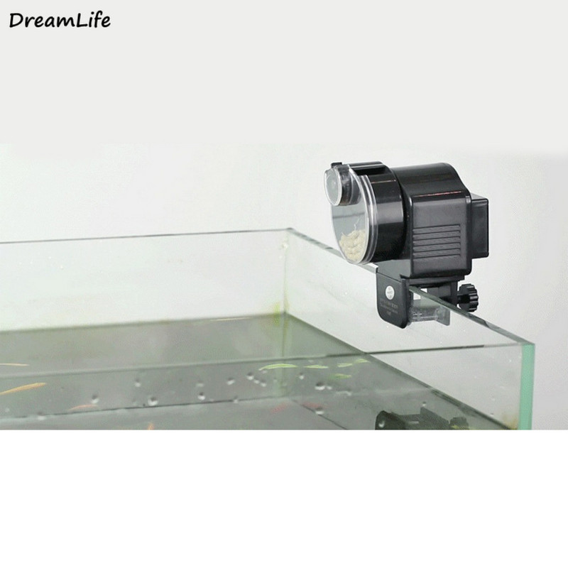 Rezervor de pește automat pentru iaz Hrănire automată pentru acvariu Cronometru cu acvariu LCD Hrănitor automat inteligent pentru pești