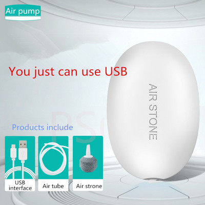 Tiha, tiha mini nano zračna pumpa sa zračnom cijevi i zračnim kamenom za spremnik vodenih biljaka za akvarijske ribe