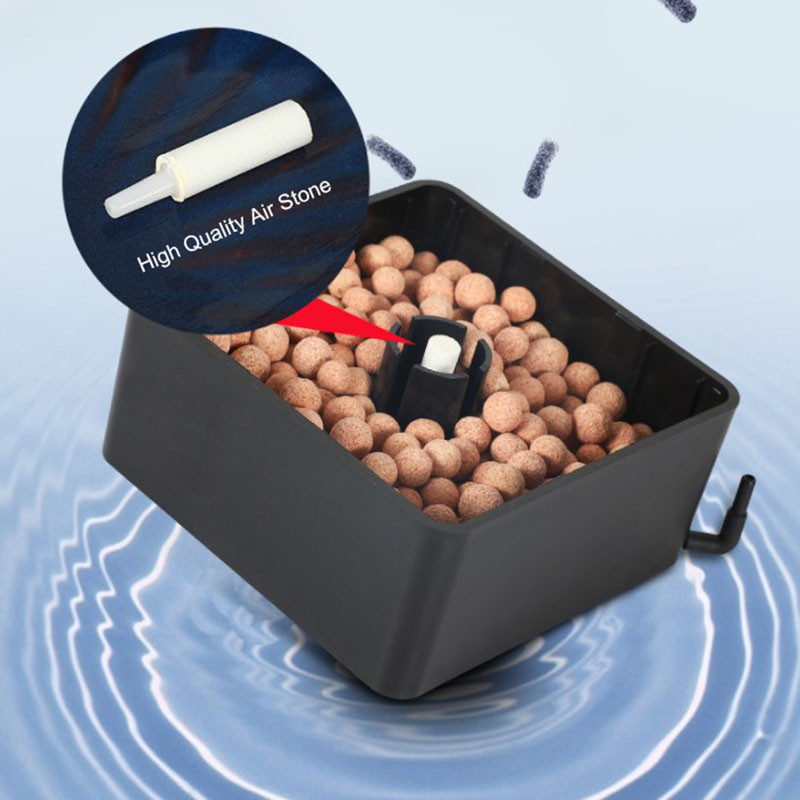 Filtru cu burete bio pentru acvariu rezervor de pește creveți iaz Pompă de aer Filtrare cu bile biochimice Accesorii pentru acvariu cu spumă fără zgomot