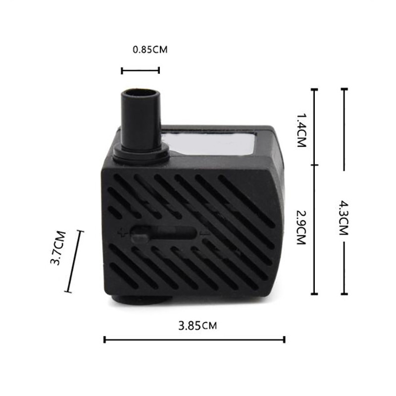 LBER 3W sukelveepumbad 4-LED-valguspumbaga akvaariumi purskkaevu kalatiigi paagi EU pistikuga