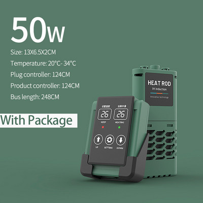 Kalakasvatuspump akvaariumi sukelkütteseade kalapaagi LCD-ekraan, reguleeritav veesoojendusvarda konstantne automaatne temperatuur