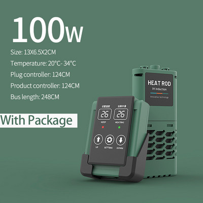 Kalakasvatuspump akvaariumi sukelkütteseade kalapaagi LCD-ekraan, reguleeritav veesoojendusvarda konstantne automaatne temperatuur