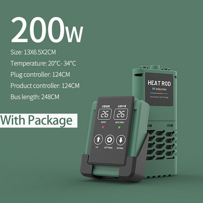 Kalakasvatuspump akvaariumi sukelkütteseade kalapaagi LCD-ekraan, reguleeritav veesoojendusvarda konstantne automaatne temperatuur