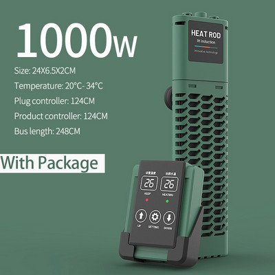 Kalakasvatuspump akvaariumi sukelkütteseade kalapaagi LCD-ekraan, reguleeritav veesoojendusvarda konstantne automaatne temperatuur