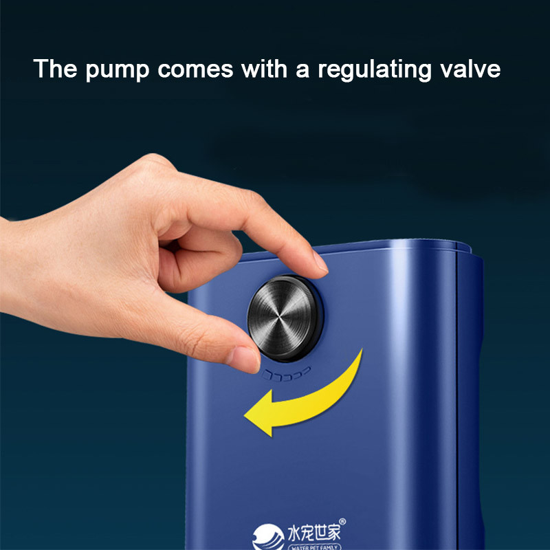 Pompă de aer silențioasă pentru oxigen pentru acvariu cu supapă de reținere Rezervor de pește cu patru ieșiri Oxigenator mare Compresor de aer pentru acvariu Aerator 220v 14w