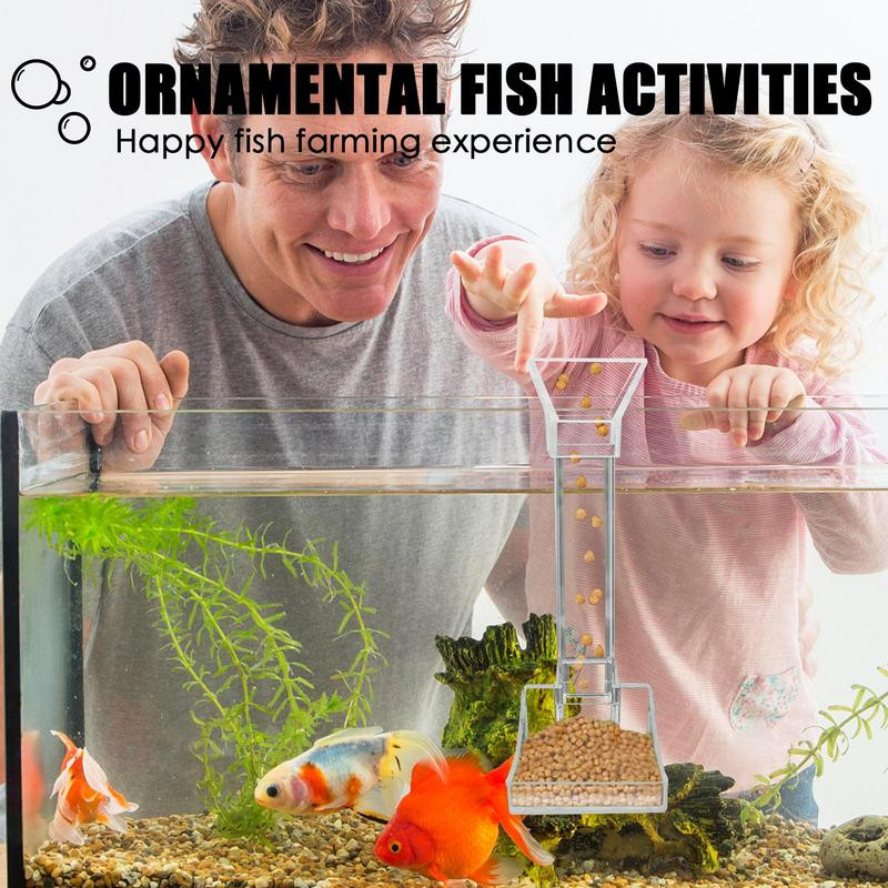 Akvaariumi kalasööturi toru Akrüülist läbipaistev kokkupandud kalakrevetipaagi söötmistoru koos imemiskorgiga veeloomadele