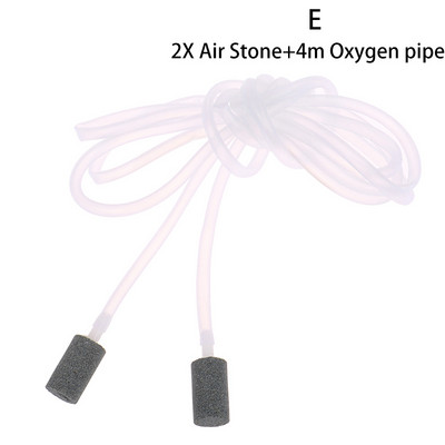 Pompă de aer pentru acvariu, rezervor de pește, mini compresor, o singură ieșire dublă cu supapă de reținere, tub accesorii acvatice 220/240V 3W 5W 50Hz