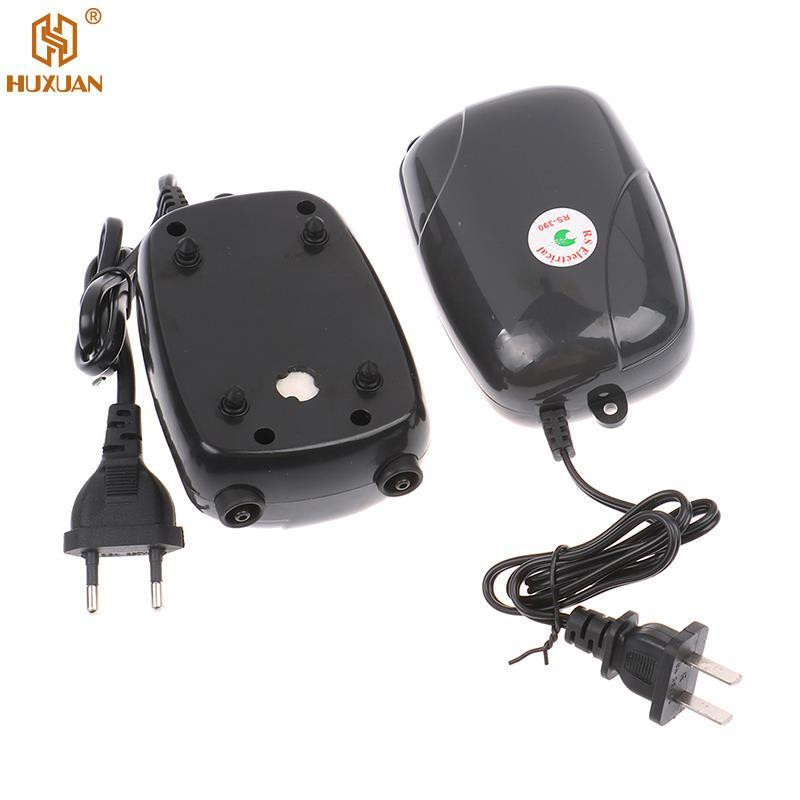 Pompă de aer pentru acvariu, rezervor de pește, mini compresor, o singură ieșire dublă cu supapă de reținere, tub accesorii acvatice 220/240V 3W 5W 50Hz