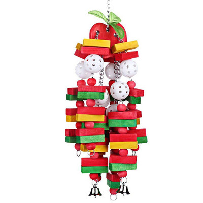 Igračka za žvakanje ptica Igračka za ugriz kaveza za papige Potrepštine za kućne ljubimce za kakadue Afričke sive ara Velika ptica Igračka za papige Prirodni drveni blokovi