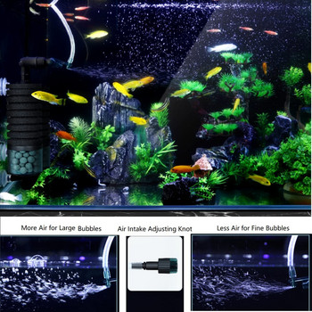 Електрически аквариумен филтър за аквариумни рибки Въздушна помпа Скимер Биохимичен гъбен филтър Био филтър за аквариум