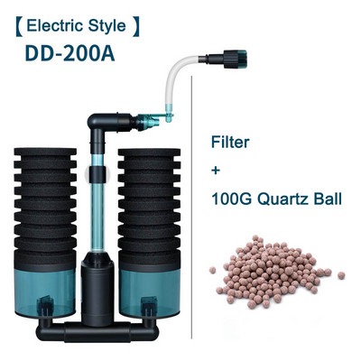 Električni filtar za akvarij za akvarijske ribice Zračna pumpa Skimer Biokemijski spužvasti filtar Biofilter za akvarij