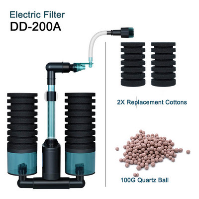 Električni filtar za akvarij za akvarijske ribice Zračna pumpa Skimer Biokemijski spužvasti filtar Biofilter za akvarij