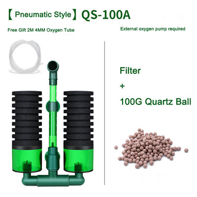 Električni filtar za akvarij za akvarijske ribice Zračna pumpa Skimer Biokemijski spužvasti filtar Biofilter za akvarij