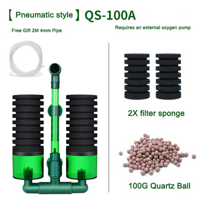 Električni filtar za akvarij za akvarijske ribice Zračna pumpa Skimer Biokemijski spužvasti filtar Biofilter za akvarij